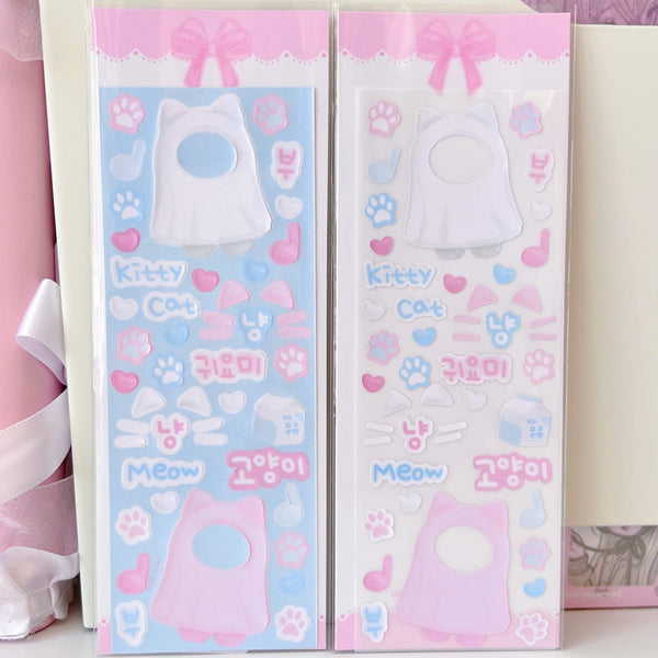 MINS STUDIOS Ghost Kitty Deco Sticker