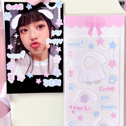 MINS STUDIOS Ghost Puppy Deco Sticker