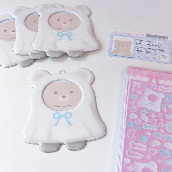 MINS STUDIOS Ghost Bear Card Holder