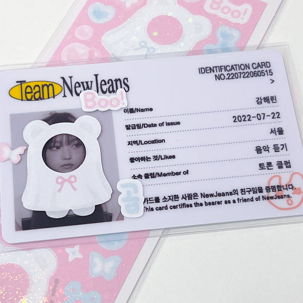 MINS STUDIOS Ghost Bear Deco Sticker