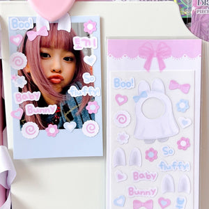 MINS STUDIOS Ghost Bunny Deco Sticker