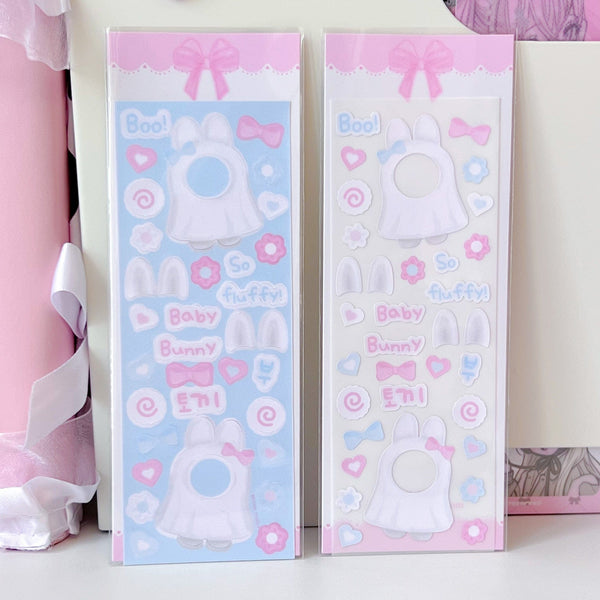 MINS STUDIOS Ghost Bunny Deco Sticker
