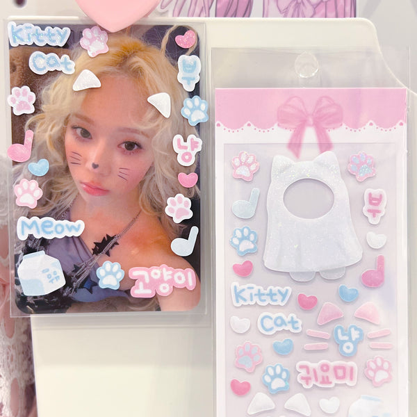 MINS STUDIOS Ghost Kitty Deco Sticker