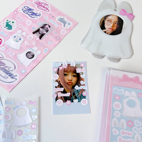 MINS STUDIOS Ghost Bunny Deco Sticker