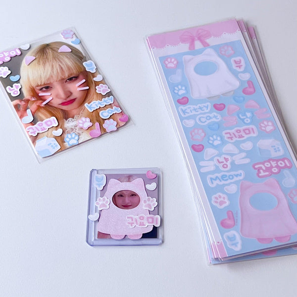 MINS STUDIOS Ghost Kitty Deco Sticker