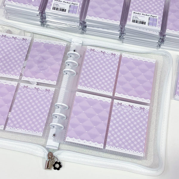 MINS STUDIOS Lilac Dream Binder Pocket Paper