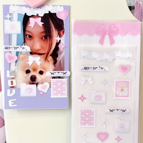 MINS STUDIOS Love File Deco Sticker