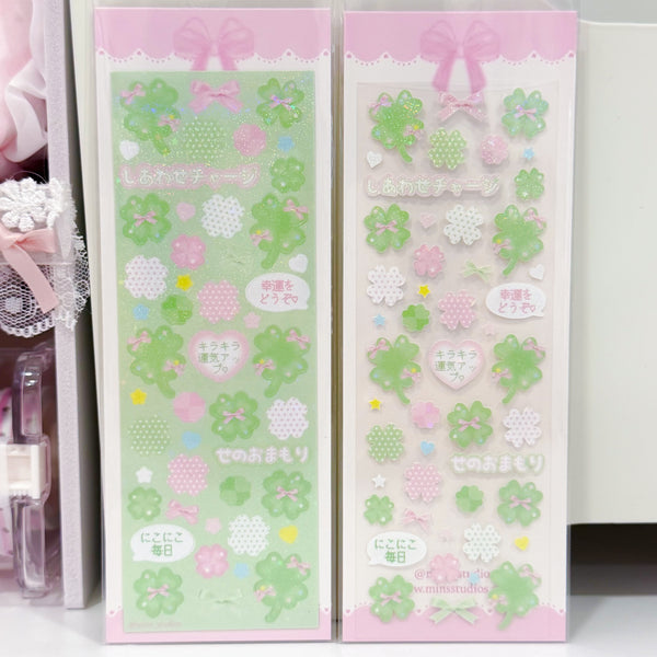 MINS STUDIOS Lucky Clover Deco Sticker *coming soon*