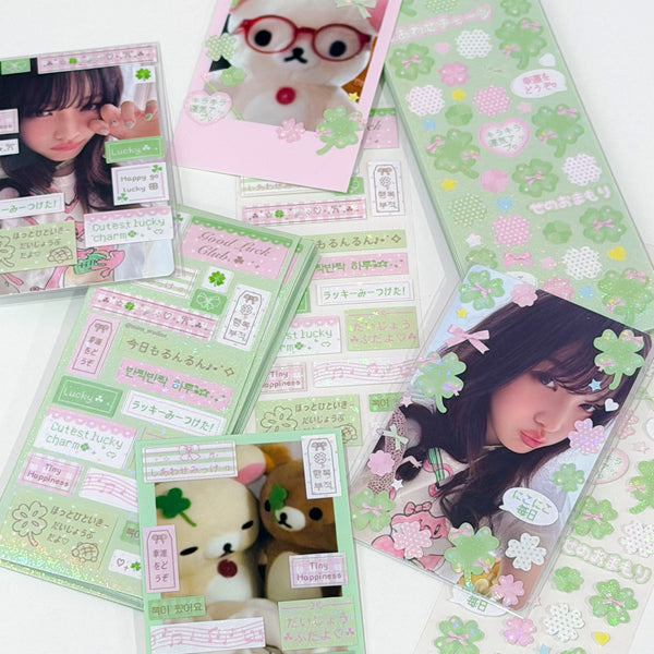 MINS STUDIOS Lucky Clover Mini Label Sticker *coming soon*