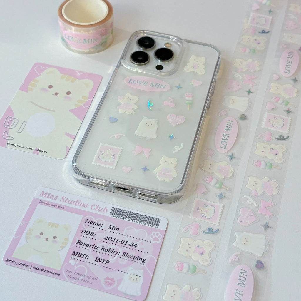 Min Sticker MINS STUDIOS Min Kitty Sticker Roll – Mins Studios