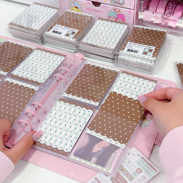 MINS STUDIOS Mint Choco Binder Pocket Paper