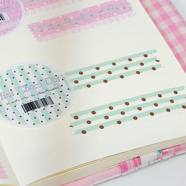 Mint Choco Dot Washi Tape