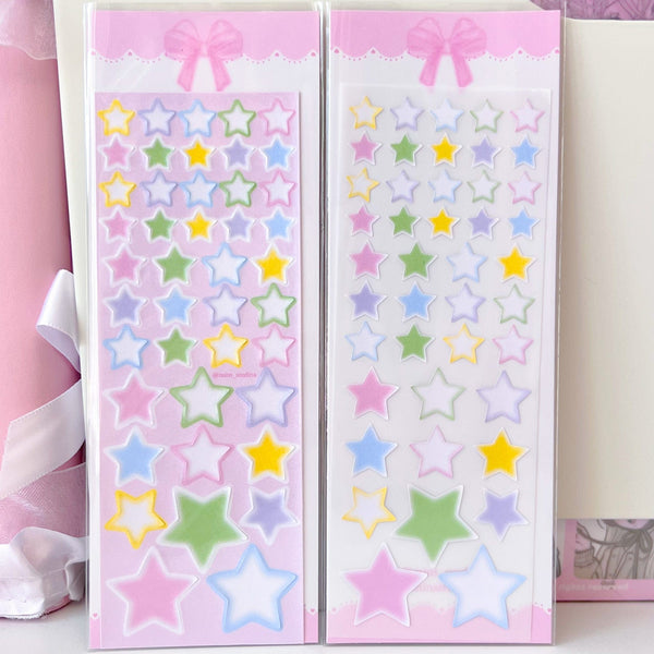MINS STUDIOS Pastel Stars Deco Sticker