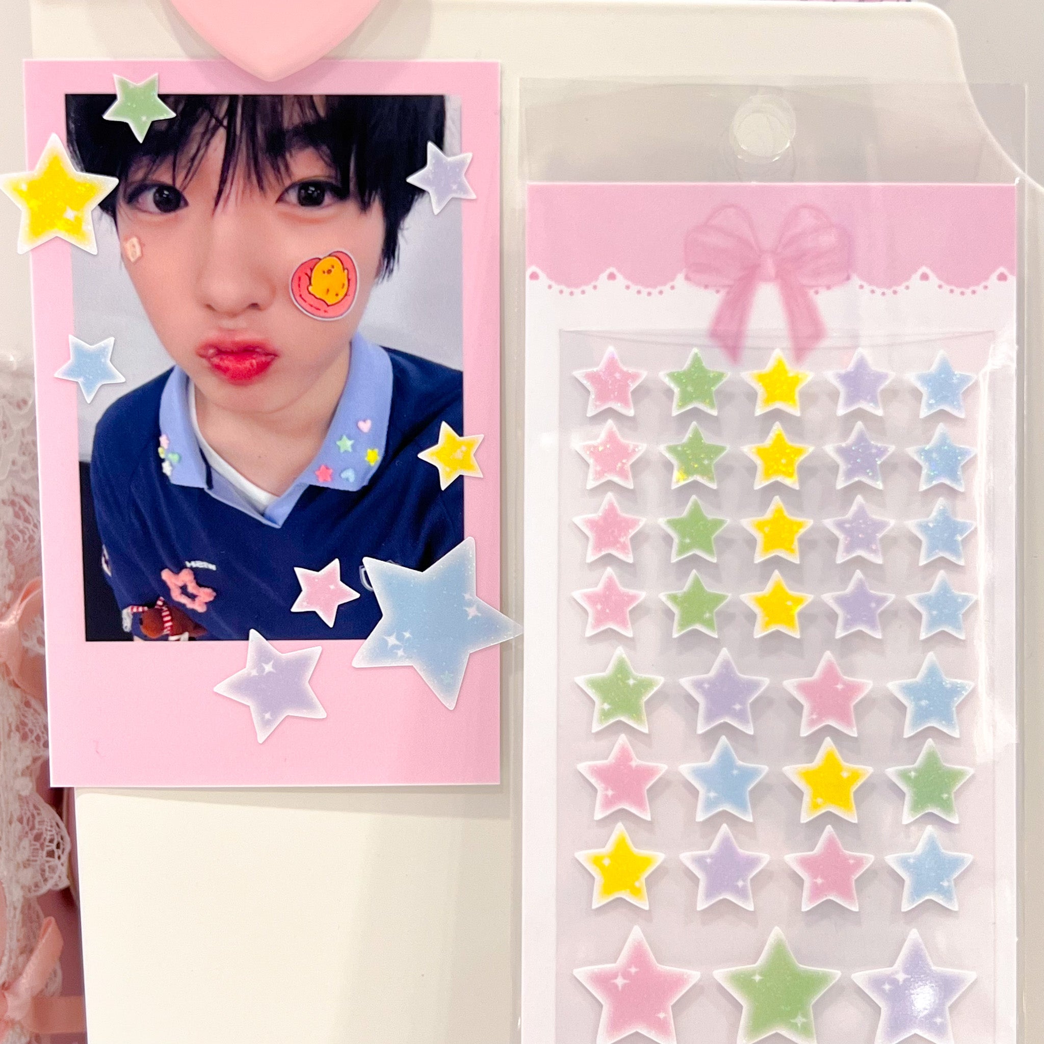 MINS STUDIOS Pastel Stars Deco Sticker *2025 renewal*