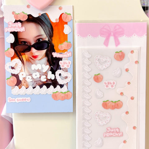 MINS STUDIOS Peaches N Cream Deco Sticker