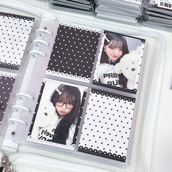 MINS STUDIOS Pearl Dot Binder Pocket Paper