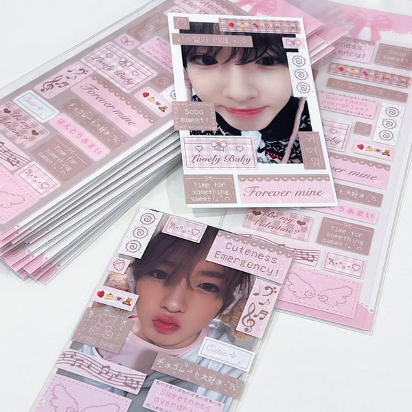 MINS STUDIOS Pink Cocoa Deco Sticker