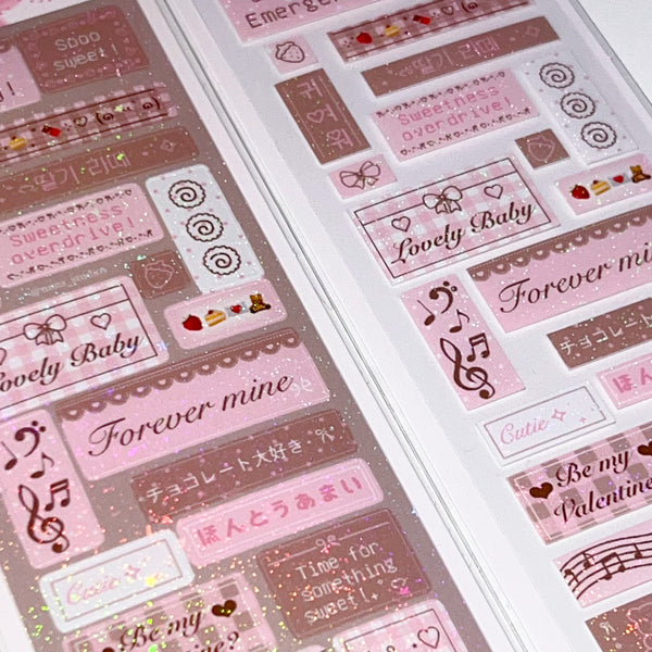 MINS STUDIOS Pink Cocoa Deco Sticker