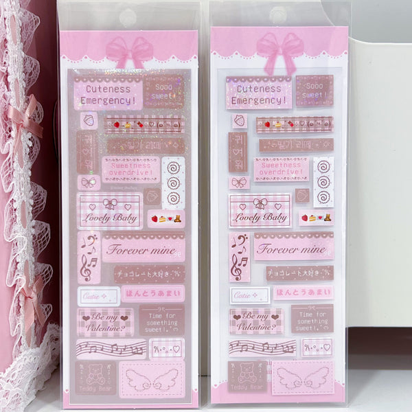 MINS STUDIOS Pink Cocoa Deco Sticker