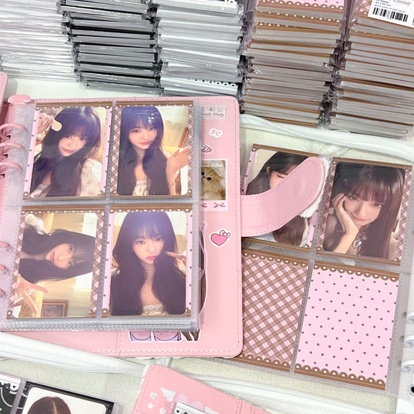 MINS STUDIOS Pink Cocoa Binder Pocket Paper