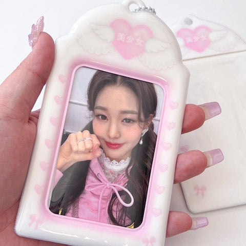 MINS STUDIOS Pink Lover Card Holder