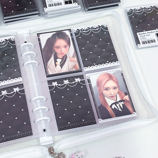 MINS STUDIOS Plush Noir Binder Pocket Paper