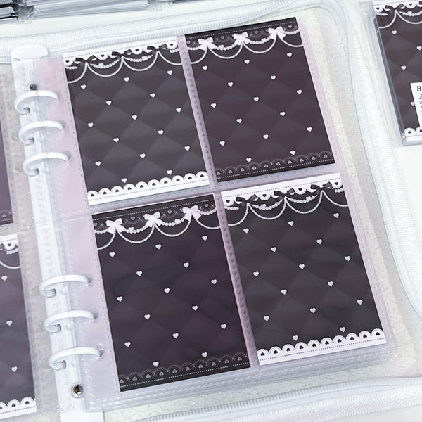 MINS STUDIOS Plush Noir Binder Pocket Paper