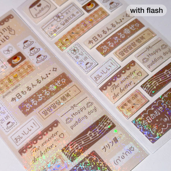 MINS STUDIOS Pudding Club Mini Label Sticker *coming soon*