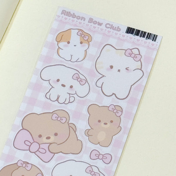 Ribbon Bow Club Sticker