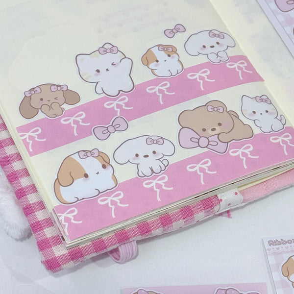 Ribbon Bow Club Sticker