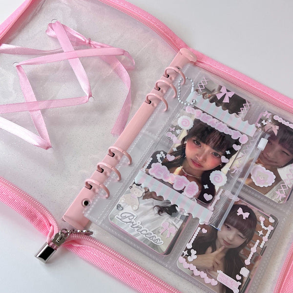 MINS STUDIOS A5 Ribbon Zipper Binder + Pages
