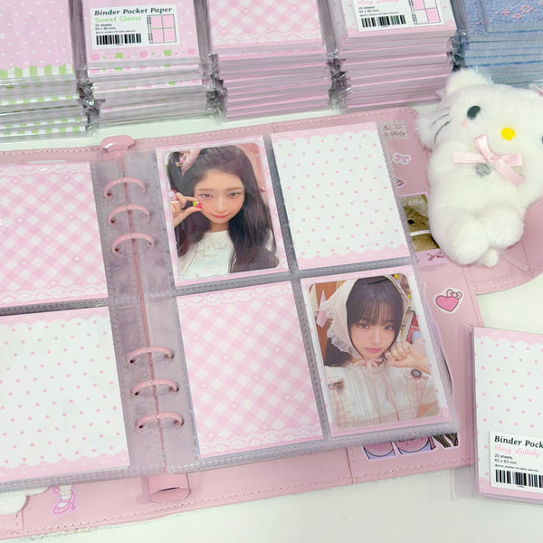 MINS STUDIOS Rosy Lullaby Binder Pocket Paper