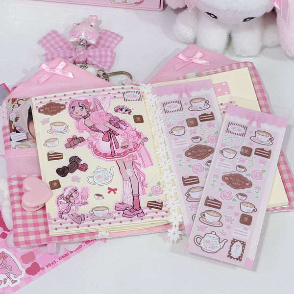 MINS STUDIOS Rosy Cafe Deco Sticker
