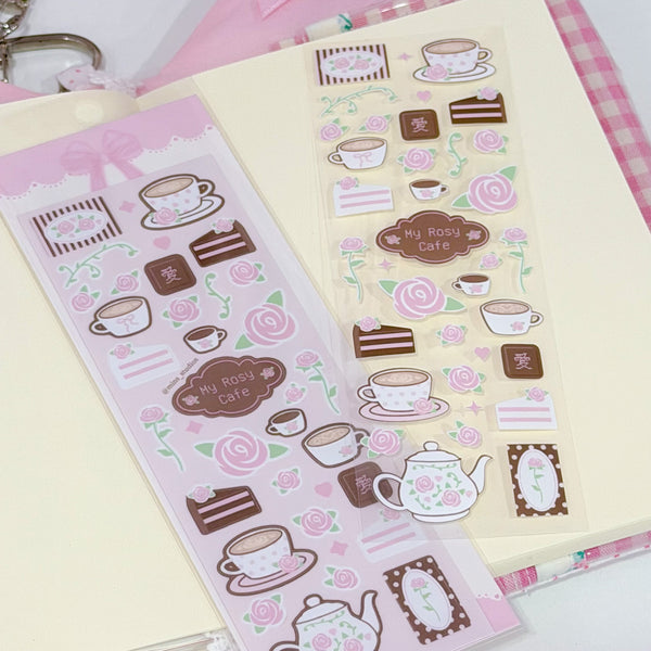 MINS STUDIOS Rosy Cafe Deco Sticker