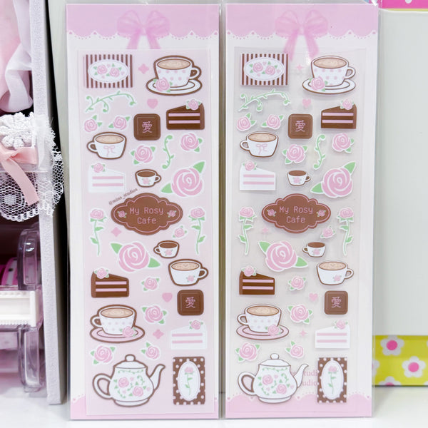 MINS STUDIOS Rosy Cafe Deco Sticker