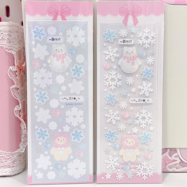 MINS STUDIOS Snowy Day Deco Sticker