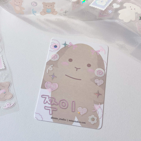 MINS STUDIOS Jjooie Bunny Sticker Roll