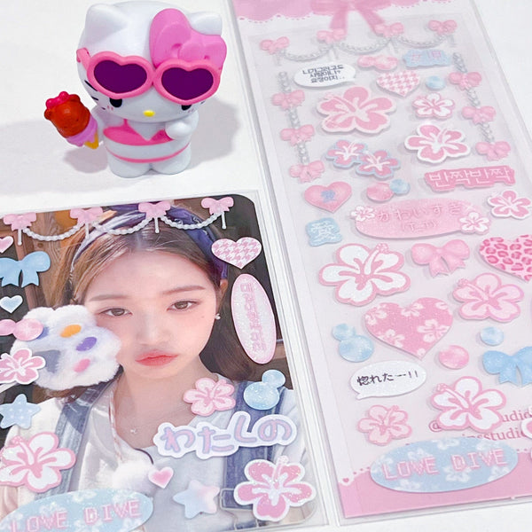 MINS STUDIOS Summer Love Deco Sticker