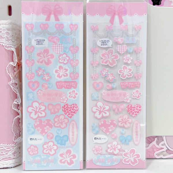 MINS STUDIOS Summer Love Deco Sticker