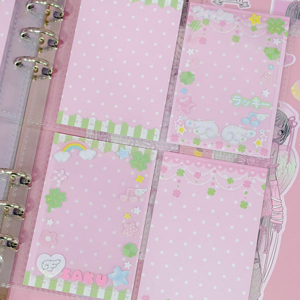 MINS STUDIOS Sweet Clover Binder Pocket Paper