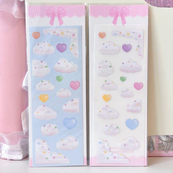MINS STUDIOS Sweetheart Clouds Sticker