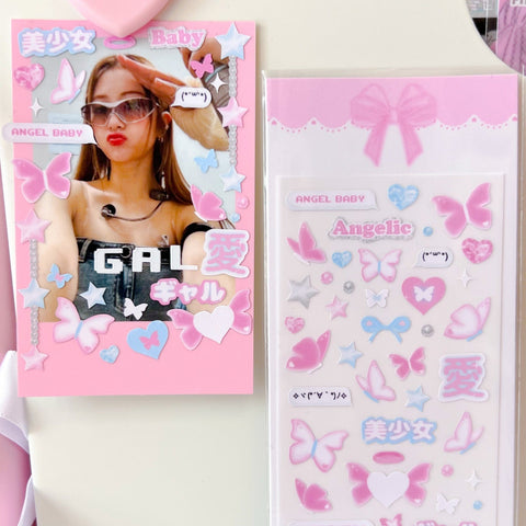 MINS STUDIOS Y2K Butterfly Deco Sticker