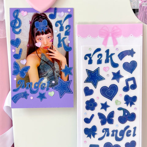 MINS STUDIOS Y2k Denim Deco Sticker