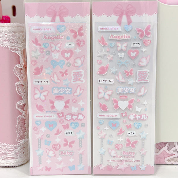 MINS STUDIOS Y2K Butterfly Deco Sticker