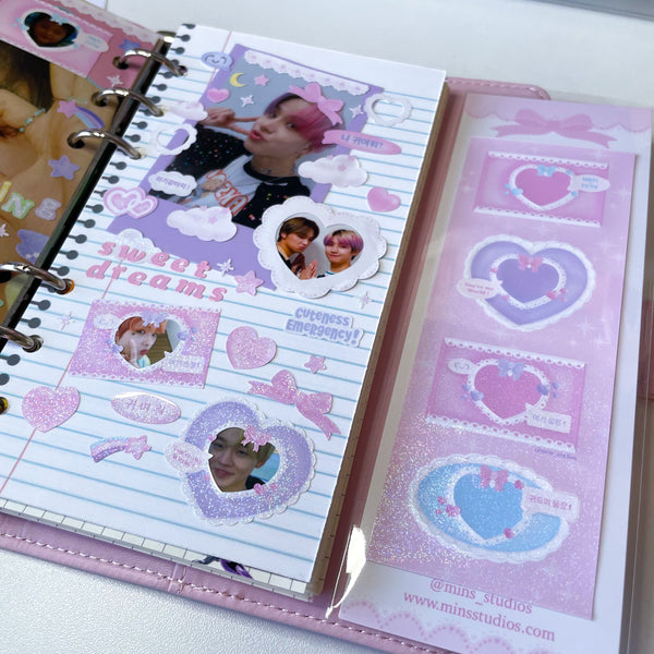 MINS STUDIOS Mini Lace Frame Deco Sticker