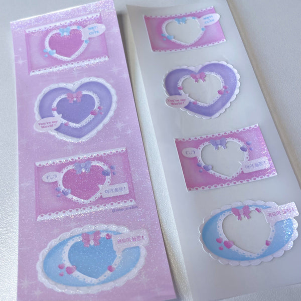 MINS STUDIOS Mini Lace Frame Deco Sticker
