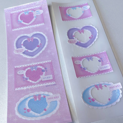 MINS STUDIOS Mini Lace Frame Deco Sticker