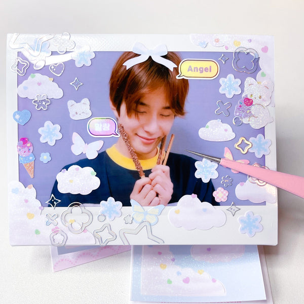 MINS STUDIOS Sweetheart Clouds Sticker