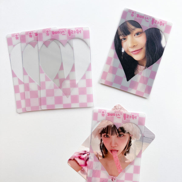 MINS STUDIOS Checkered Heart Deco Frame Card