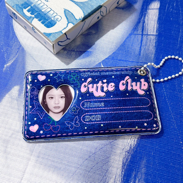 MINS STUDIOS Denim Cutie Club ID Card Holder